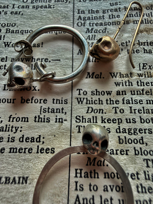 Skull ring, Handmade Sterling Silver Ring