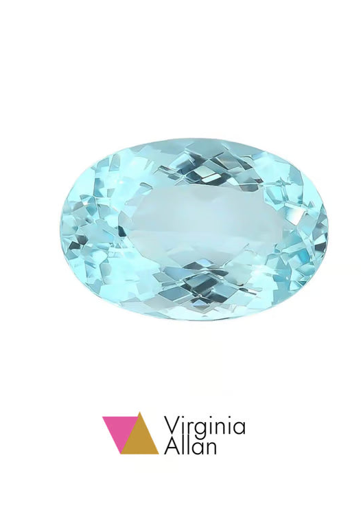 March Birthstone Ring, Aquamarine