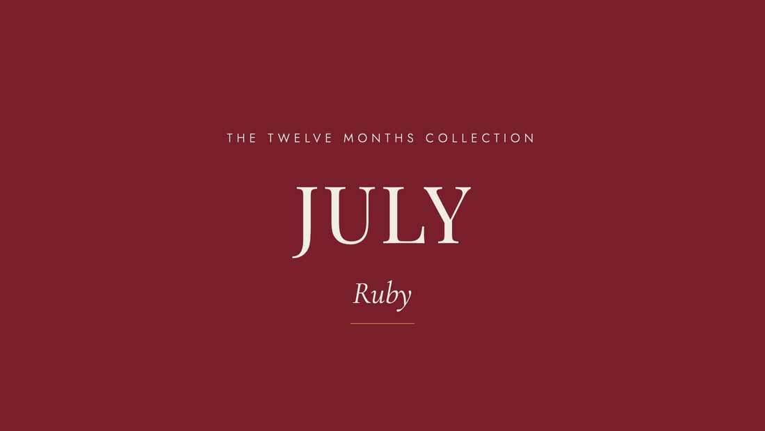 Ruby. The July birthstone, and the colour of a thousand years of English jewels.
