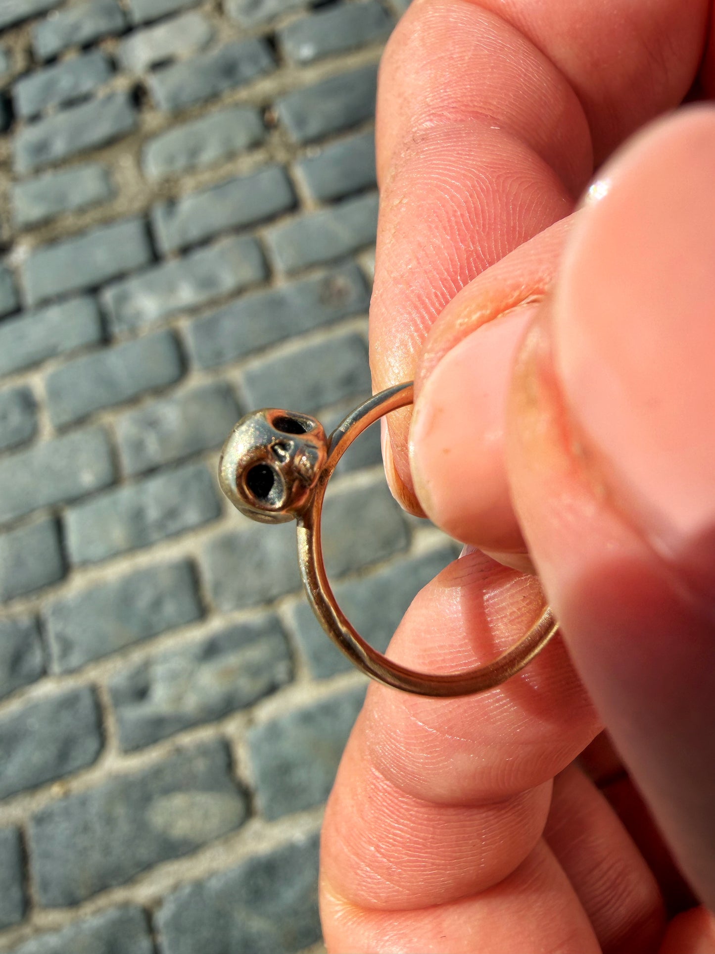 Gold Skull Ring