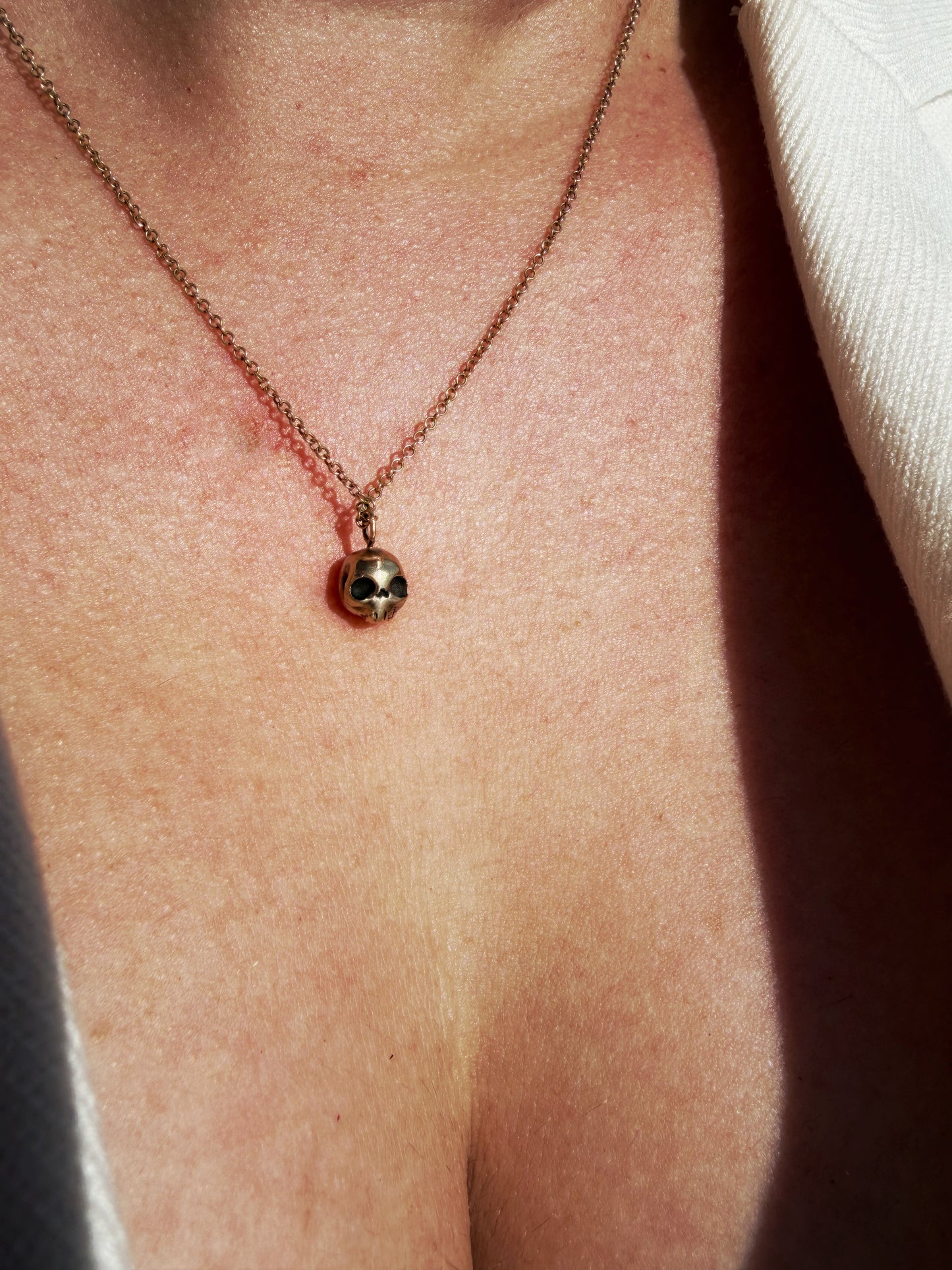 Gold Skull Necklace