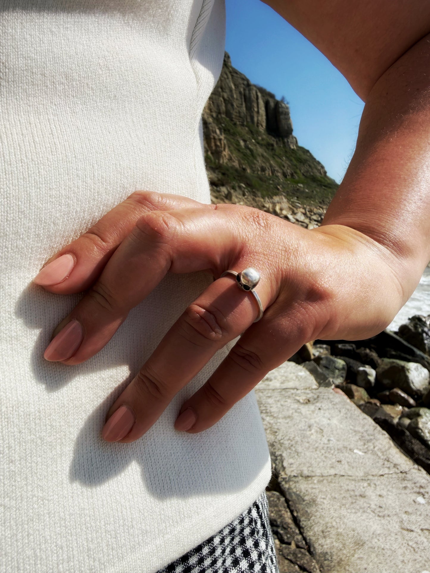 Skull Hoop Ring