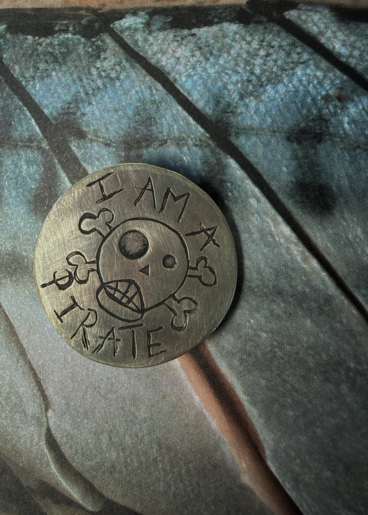 I AM A PIRATE! Sterling Silver Brooch