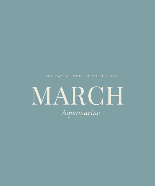 March Birthstone Ring, Aquamarine - Virginia Allan