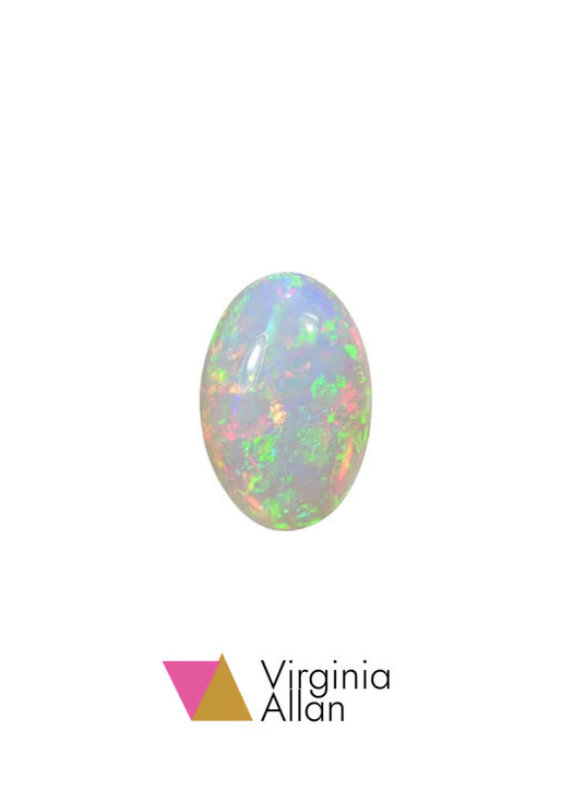 October Birthstone Ring, Opal