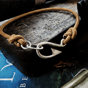 The Hook, Solid Silver Fish Hook Bracelet - Virginia Allan