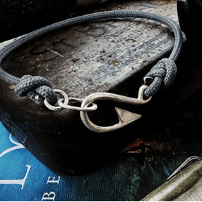 The Hook, Solid Silver Fish Hook Bracelet - Virginia Allan