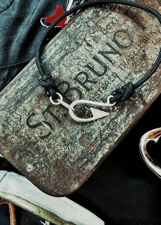 The Hook, Solid Silver Fish Hook Bracelet - Virginia Allan