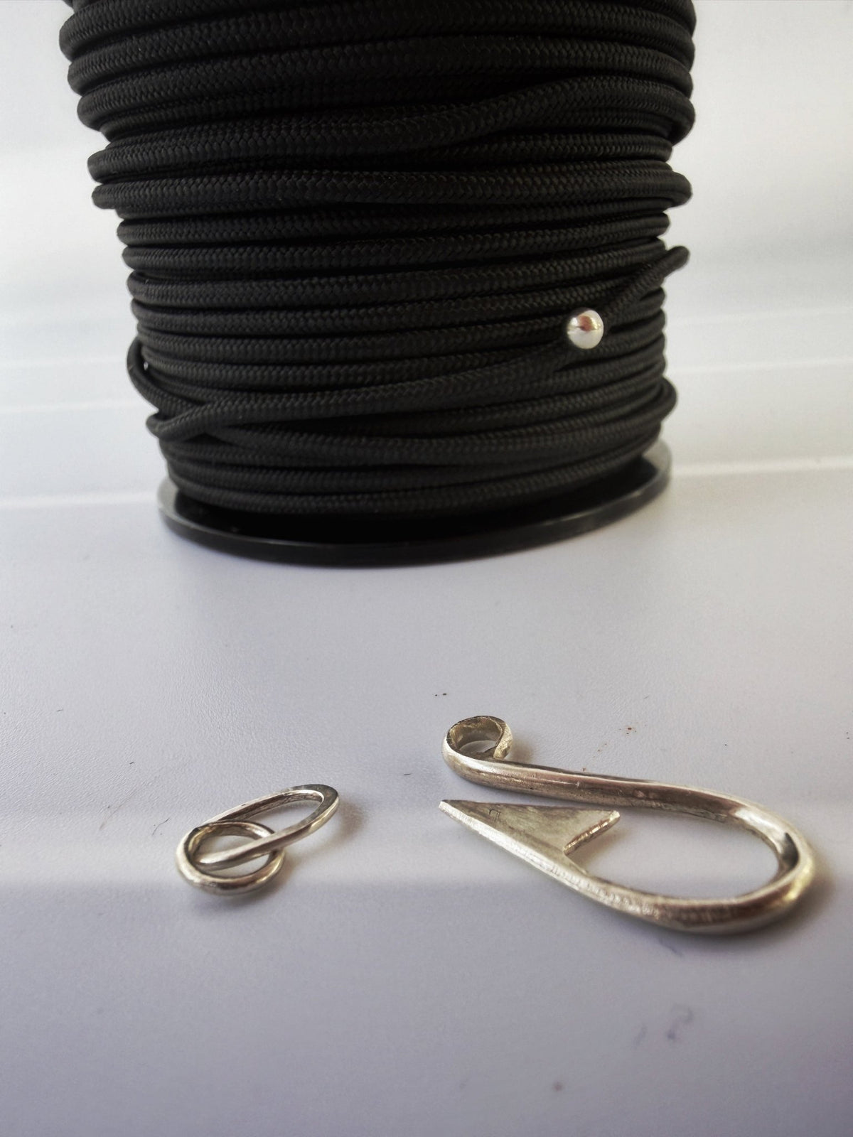 The Hook, Solid Silver Fish Hook Bracelet - Virginia Allan