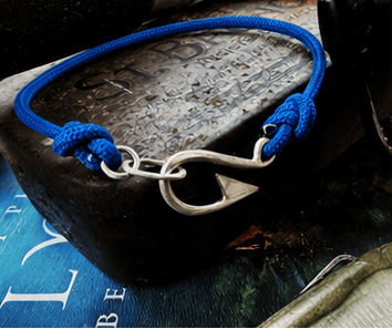 The Hook, Solid Silver Fish Hook Bracelet - Virginia Allan