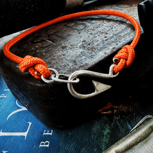 The Hook, Solid Silver Fish Hook Bracelet - Virginia Allan