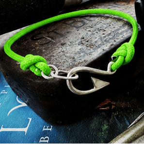 The Hook, Solid Silver Fish Hook Bracelet - Virginia Allan