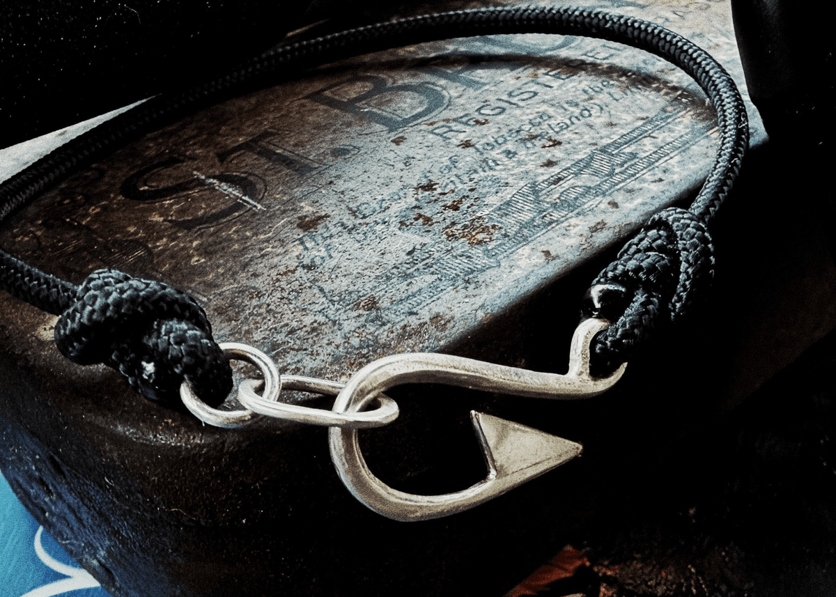 The Hook, Solid Silver Fish Hook Bracelet - Virginia Allan