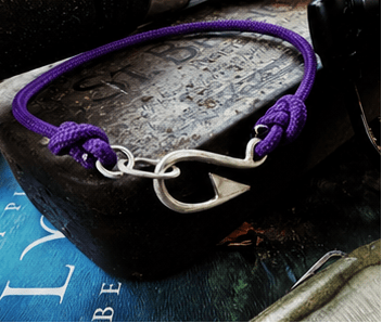 The Hook, Solid Silver Fish Hook Bracelet - Virginia Allan