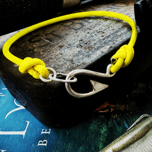 The Hook, Solid Silver Fish Hook Bracelet - Virginia Allan